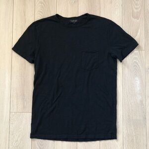 Velvet by Graham & Spencer Pocket T Shirt in Black Size S